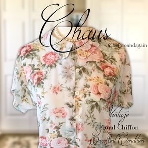 Romantic Floral Top & Skirt Set